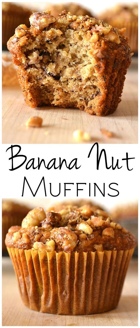 These Banana Nut Muffins Are Moist Delicious Full Of Flavor And Stay