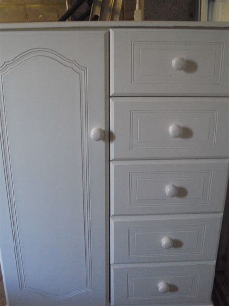 The drawer pulls are brass with an antique bronze finish. Tallboy wardrobe with 2 drawers Buy, sale and trade ads