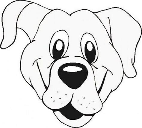 Printable Dog Face Coloring Pages
