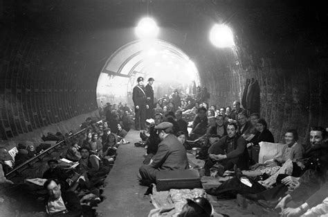 Aldwych Underground Station London Used As Air Raid Shelter During
