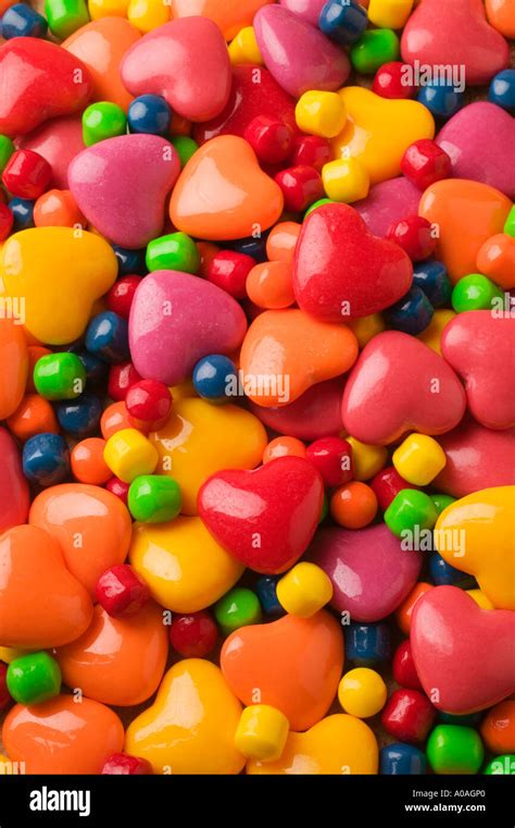Candy Candies Sweet Treat Heart Shape Assortment Assorted Desert