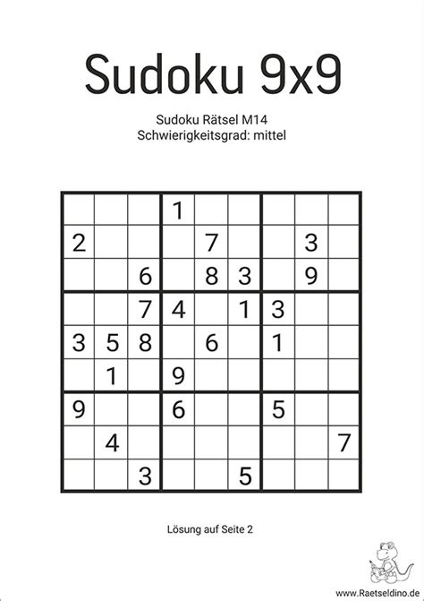 Suduko Leicht Mit Lösung / Sudoku Mit Losung Mittel Schwer