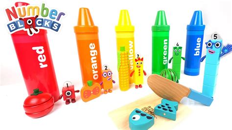 Numberblocks Toy Learning With Giant Color Crayons Spanish Words
