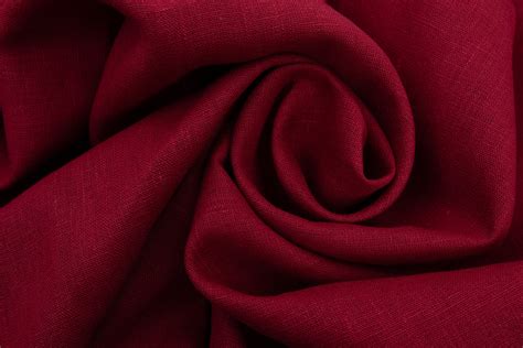 Natural Pure 100 Soft Maroon Linen Flax Maroon Fabric Etsy