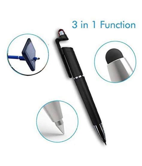 Universal 3 In 1 Smartphone Stand Holder Screen Wipe And Ballpoint Pen