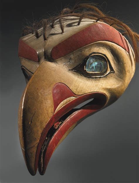 Tlingit Polychromed Wood Headdress Lot Sotheby S Native American Masks Pacific Northwest