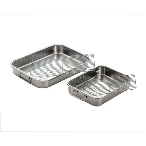 Excelsteel 4 Piece All In One Lasagna Pan And Roaster With Rack 561