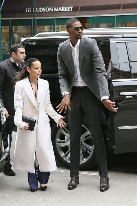 chris bosh and wife adrienne enjoy lunch at bubby s in nyc sandra rose
