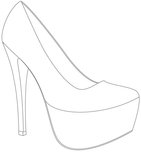 Shoe Outline Drawing At Getdrawings Free Download