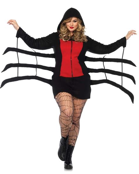 Womens Cozy Black Widow Costume Candy Apple Costumes