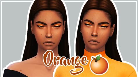 Orange Juice 🍊 The Sims 4 Create A Sim Full Cc List Youtube