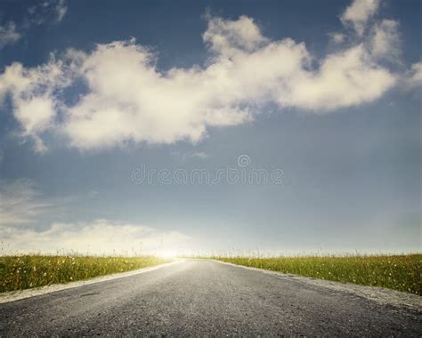 Road And Sky Background Stock Photo Image 49699758