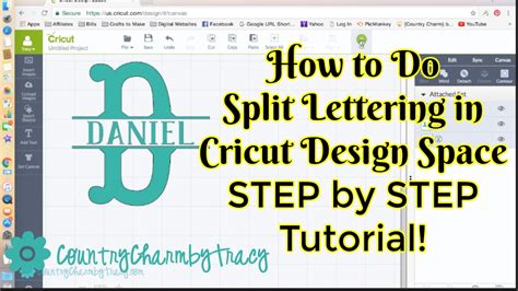 How To Do Split Lettering In Cricut Design Space Step By Step