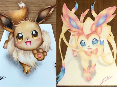 Artists Dazzlingly Realistic Eevee Illustrations Jump Off The Page