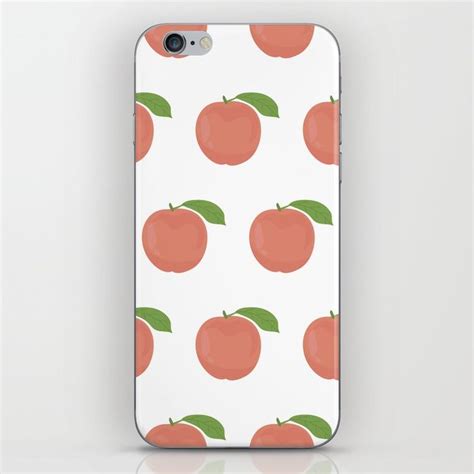 Buy Orange Peaches Iphone Skin By Newburydesigns Worldwide Shipping