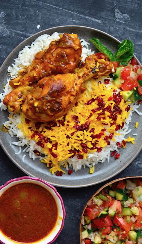 Yammies Noshery Persian Saffron Chicken Zereshk Polo Ba Morgh