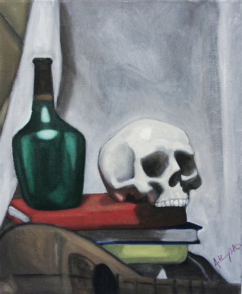 Still Life Skull Painting By Anthony Nold Fine Art America