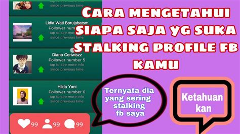 Cara Mengetahui Siapa Orang Yang Stalking F C B K Kita Youtube