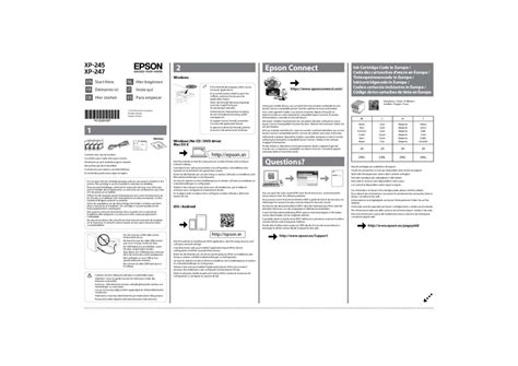 Noir et blanc · format : Notice d'utilisation - EPSON XP-245 - EPSON - Manuel et mode d'emploi