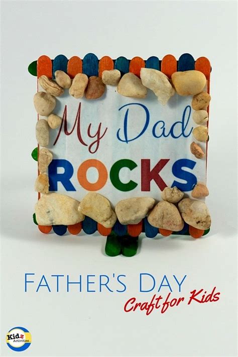 Dad Rocks Fathers Day Craft Smudge Studios