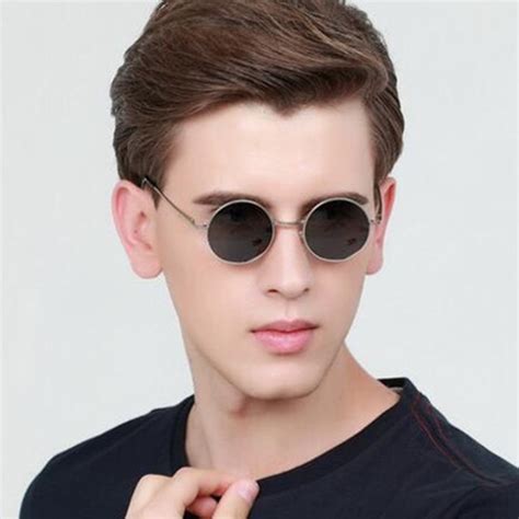 Vintage Round Sunglasses Metal Full Rim Outdoor Sun Glasses Men Women Rx Able Anti Uv400 In Men