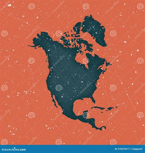 North America Vintage Map Stock Vector Illustration Of North 210675617