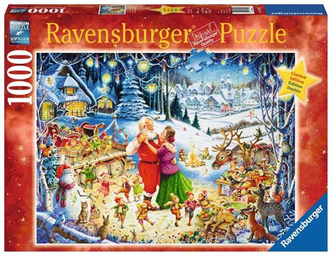 Puzzle Santas Christmas Party Ravensburger 19893 1000 Pieces Jigsaw