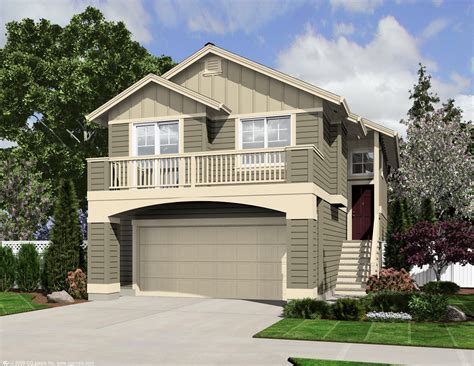 Search houseplans.co for homes designed for narrow lots. Large, Narrow Lot Home Plan - 23475JD | Architectural ...