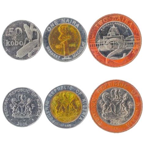 Set Coins Nigeria Kobo Naira Nigerian African Currency Ebay
