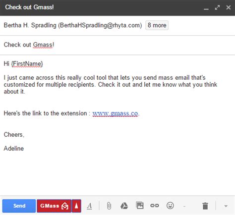 How To Send Mass Email In Gmail Using Gmass Extension