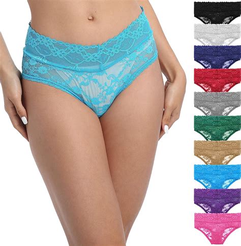 pmrxi pack of 8 sexy women s underwear cheeky hipster lace pantines assorted different lace