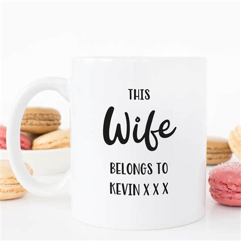 Wife Belongs To Personalised Mug By Chips Sprinkles