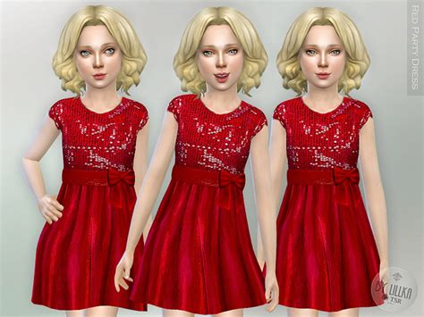 Red Party Dress By Lillka At Tsr Sims 4 Updates