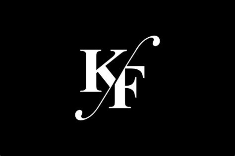 Kf Monogram Logo Design By Vectorseller