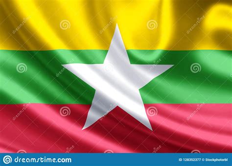 Myanmar flag illustration stock illustration. Illustration of tourism ...