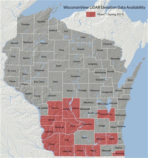 Lidar Elevation Data Now Available On Wisconsinview State
