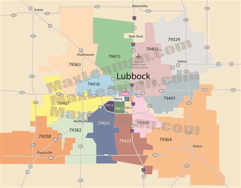 Lubbock Zip Code Map Texas Images And Photos Finder