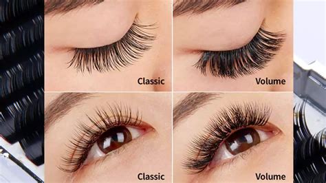 classic vs hybrid vs volume lash extensions which are yours