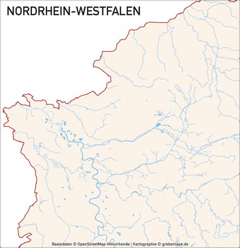 Der landkreis lörrach liegt im sogenannten dreiländereck und grenzt mit dem rhein im süden an die schweiz und im westen an frankreich an. Nordrhein-Westfalen NRW Vektorkarte Landkreise Gemeinden ...