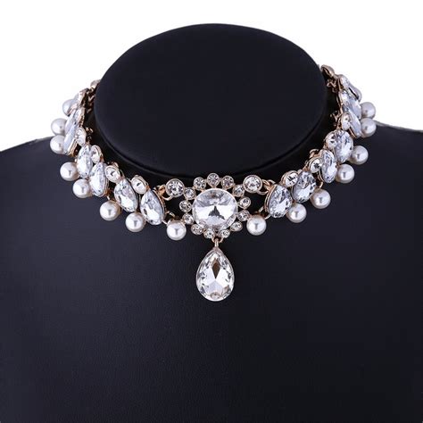 Collier Femme Trendy Crystal Statement Necklaces Pendants Women Jewelry