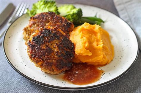 Hidden Vegetable Rissoles With Sweet Potato Mash Is A Kid Friendly Way