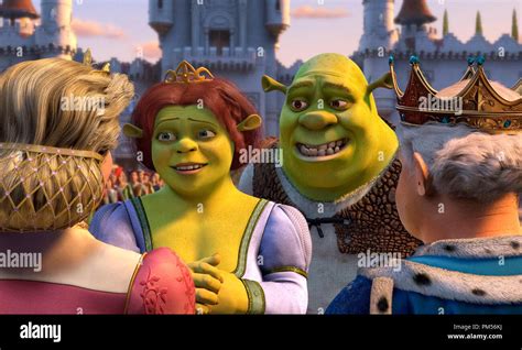 Film Still From Shrek 2 Princess Fiona Shrek King Harold Queen