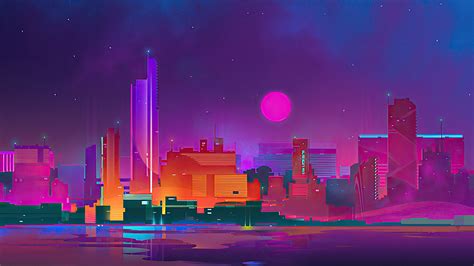 1366x768 Purple City 1366x768 Resolution Hd 4k Wallpapers Images