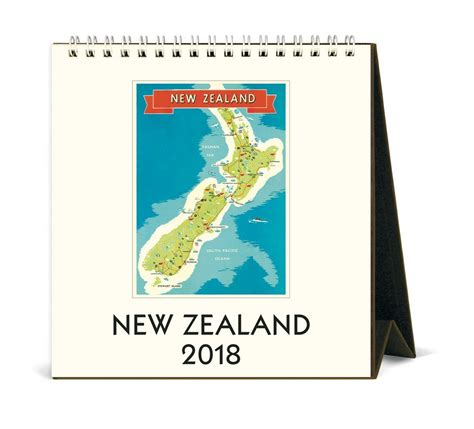 Buy New Zealand 2018 Desk Calendar At Mighty Ape Nz