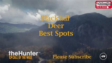 Blacktail Deer Best Spots 2020 Thehunter Call Of The Wild Youtube