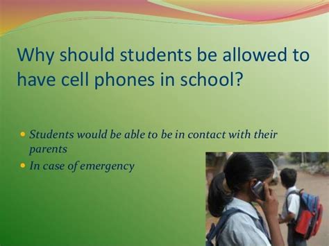Reasons Why Cell Phones Should Not Be Allowed In School Essay