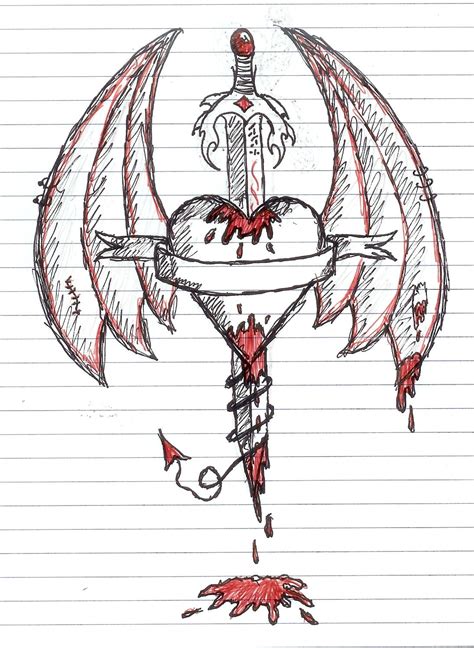 Bleeding Heart Drawings Bleeding Heart Of Darkness 1 By Dark Angel