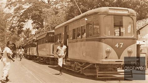 Tram Car In Colombo Ceylon In Late 1950s In 2020 Old Images Old