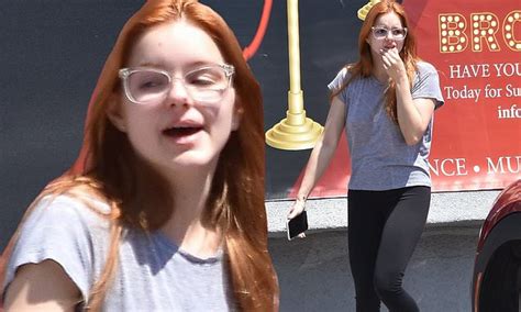 Ariel Winter Goes Braless As She Shows Off Her Slender Stems In Black