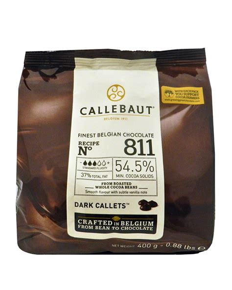 Callebaut Dark Chocolate Belgian Couverture Callets 811 400g